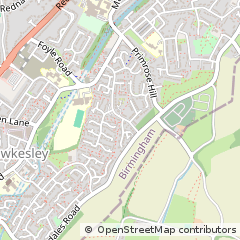 Map of Birmingham, West Midlands