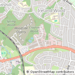 Map of Leeds, West Yorkshire