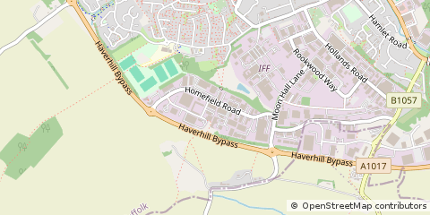 Map of Haverhill, Suffolk