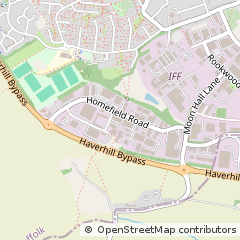 Map of Haverhill, Suffolk