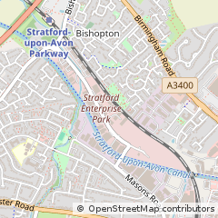Map of Stratford-Upon-Avon, Warwickshire