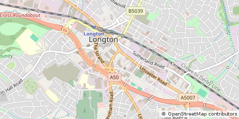 Map of Stoke-on-Trent, Staffordshire