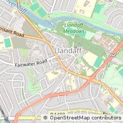 Map of Cardiff, South Glamorgan