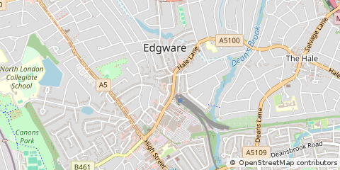 Map of Edgware