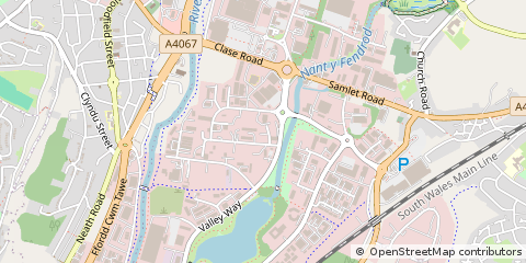 Map of Morriston, Swansea