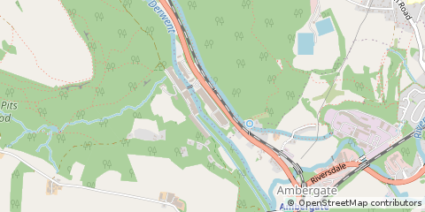 Map of Ambergate, Derbyshire