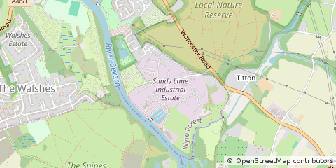 Map of Stourport-on-Severn