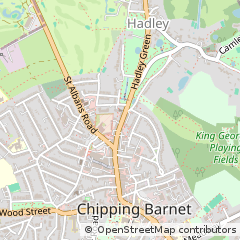 Map of Barnet, Hertfordshire