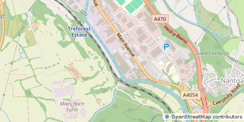Map of Pontypridd