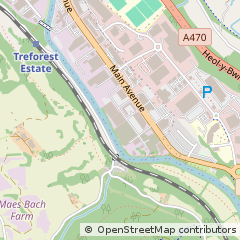 Map of Pontypridd
