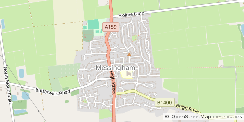 Map of Messingham, North Lincolnshire
