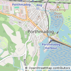 Map of Porthmadog, Gwynedd