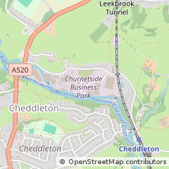 Map of NR Leek, Staffordshire