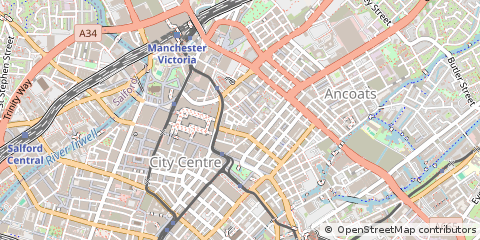 Map of Manchester
