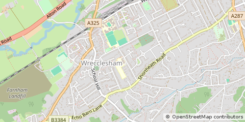 Map of Farnham, Surrey