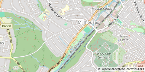 Map of Sheffield