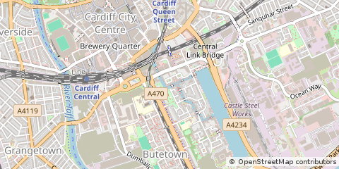Map of Cardiff
