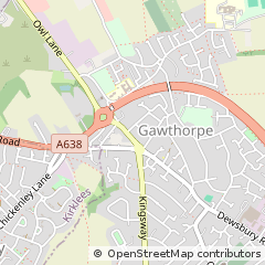 Map of Ossett, West Yorkshire