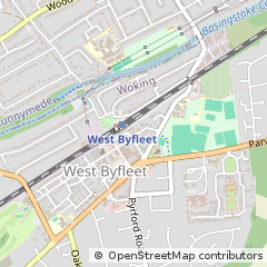 Map of West Byfleet, Surrey