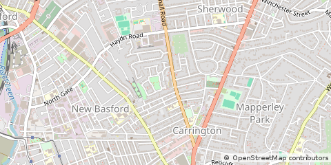 Map of Nottingham