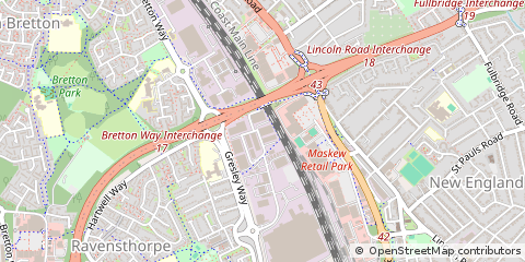 Map of Peterborough