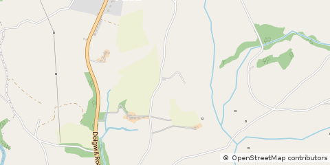 Map of Carmarthen, Carmarthenshire
