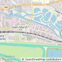 Map of Newbury, Berkshire