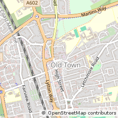 Map of Stevenage, Hertfordshire