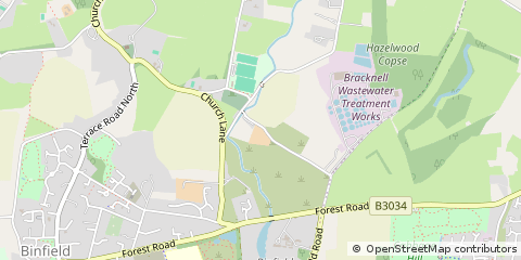 Map of Bracknell, Berkshire