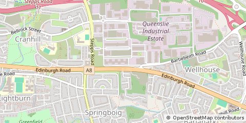 Map of Queenslie, Glasgow