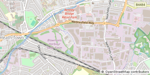 Map of Willenhall, West Midlands