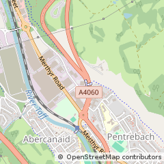Map of Merthyr Tydfil