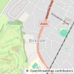 Map of Southport, Merseyside