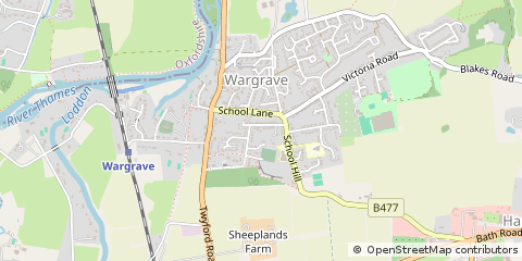 Map of Reading, Berkshire