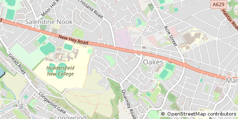 Map of Huddersfield