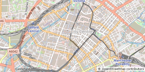 Map of Manchester