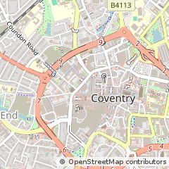 Map of Coventry, West Midlands