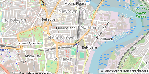 Map of Southampton, Hampshire