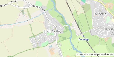 Map of Braintree, Essex