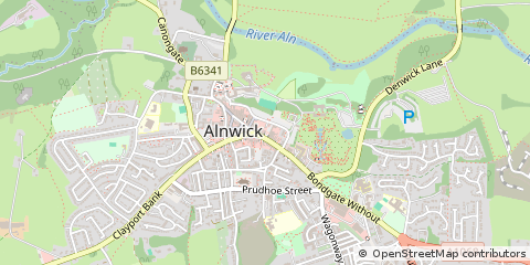 Map of Alnwick
