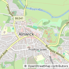 Map of Alnwick