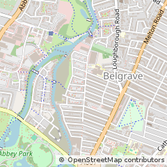 Map of Leicester, Leicestershire