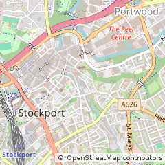 Map of Stockport, Cheshire