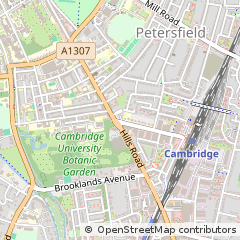 Map of Cambridge, Cambridgeshire