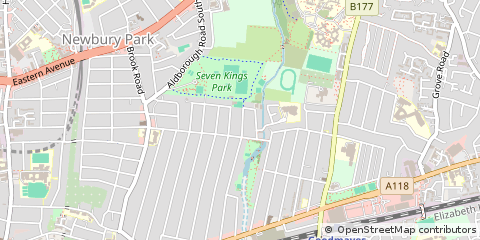 Map of Ilford, Essex
