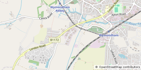 Map of Wymondham, Norfolk