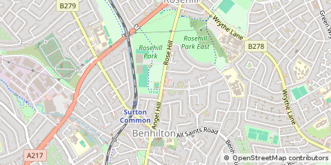 Map of Surrey