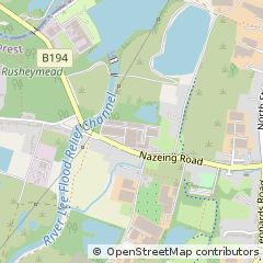 Map of Waltham Abbey, Hertfordshire