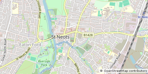 Map of ST Neots, Cambs