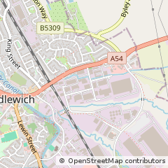 Map of Middlewich, Cheshire